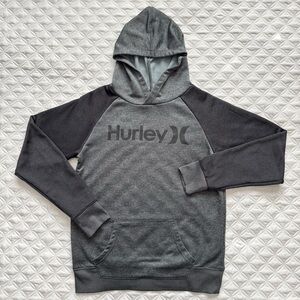 Hurley Kids Lightweight Long Sleeve Hoodie Gray Size L (14/16)